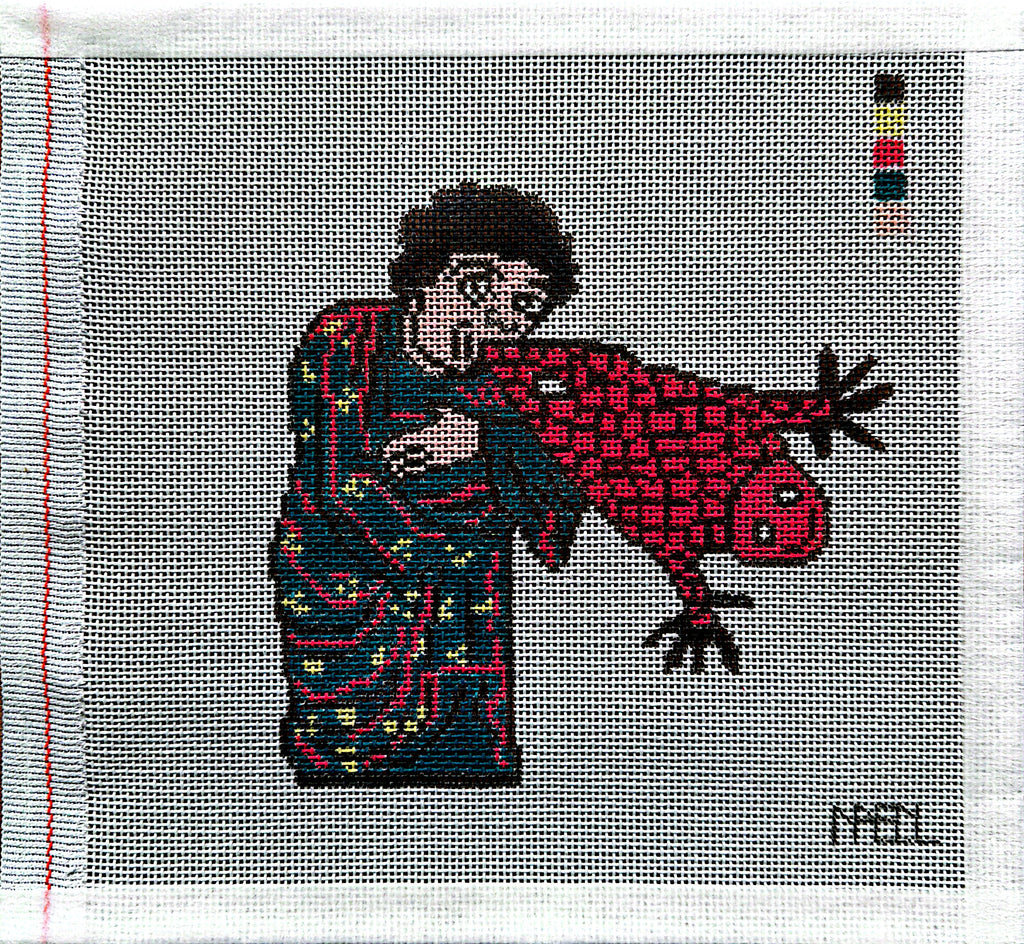 PRE-ORDER: Man with Frog Mouth Canvas