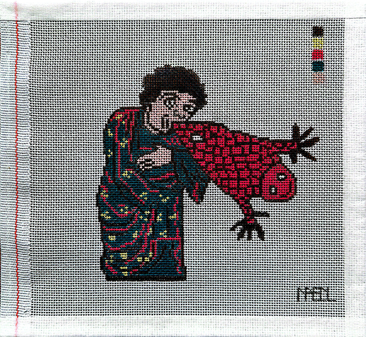 PRE-ORDER: Man with Frog Mouth Canvas