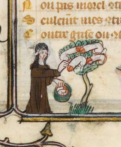 Nun with Special Tree - Stitch Chart