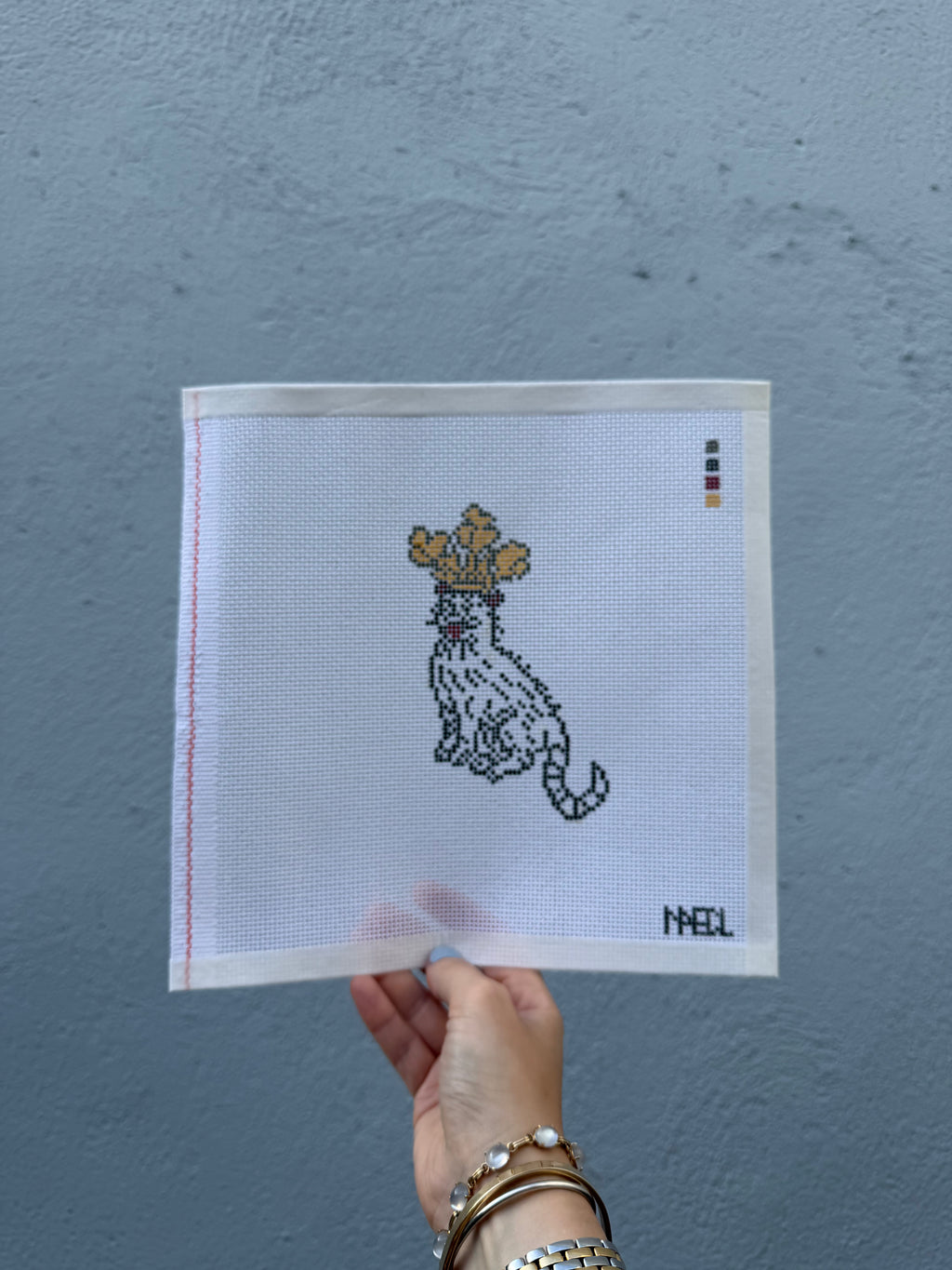 PRE-ORDER: Regal Cat - Illuminated Manuscript Detail