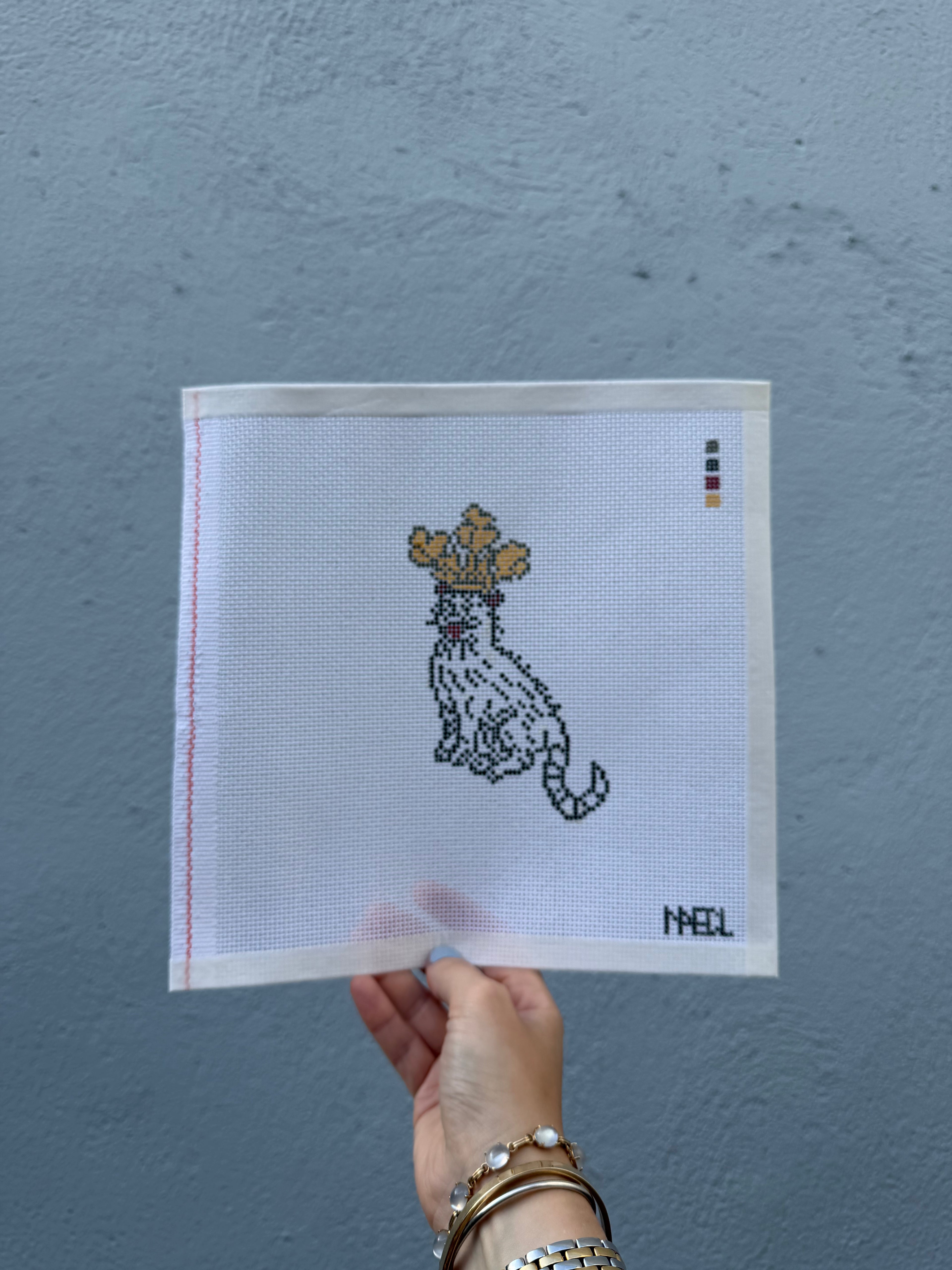 PRE-ORDER: Regal Cat - Illuminated Manuscript Detail