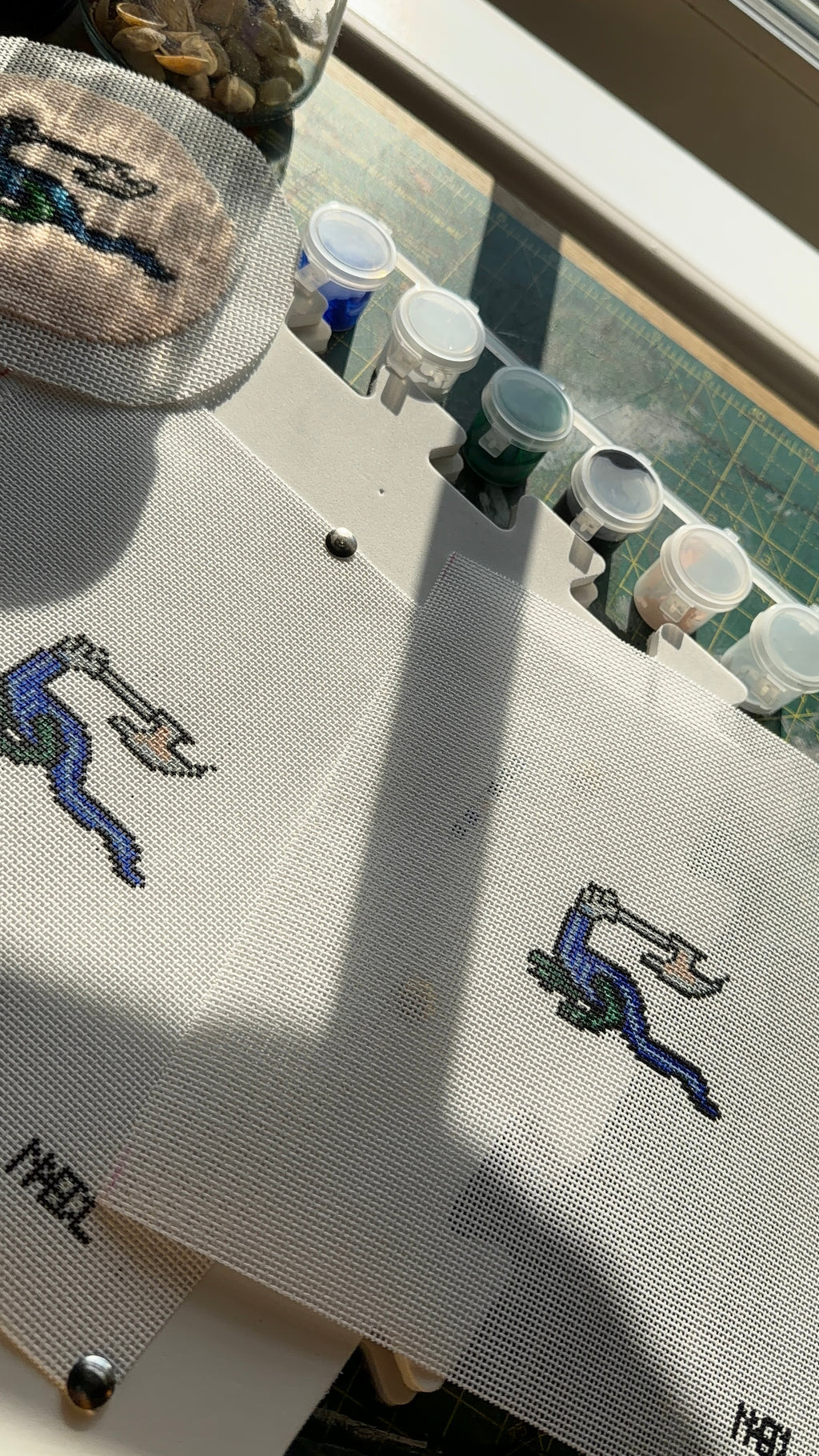 Serpent Executioner - Medieval Marginalia Stitch Chart