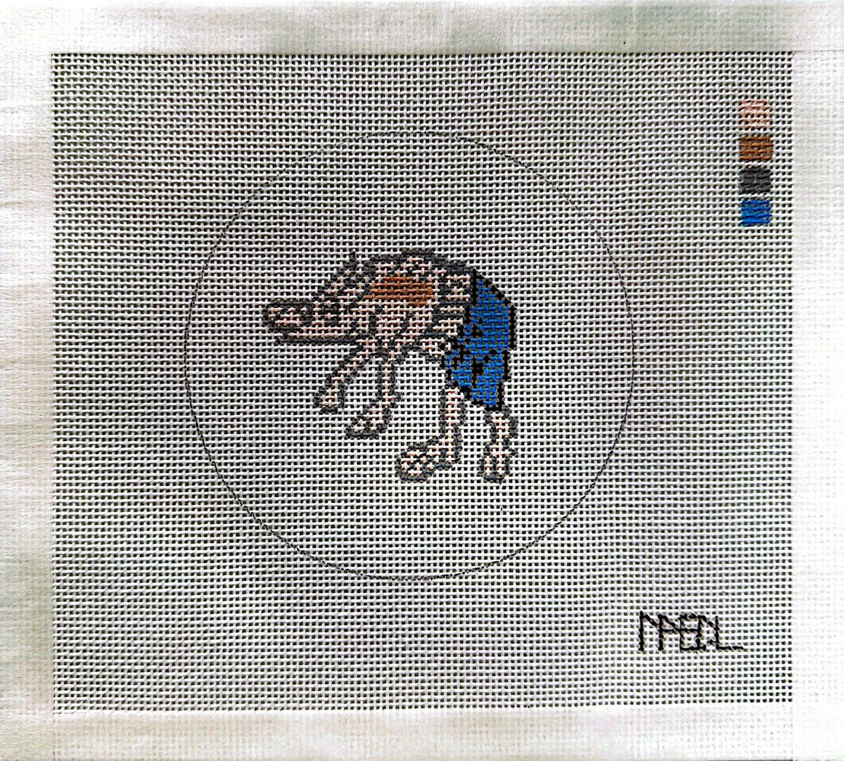 Pig in Jorts - Medieval Marginalia Stitch Chart