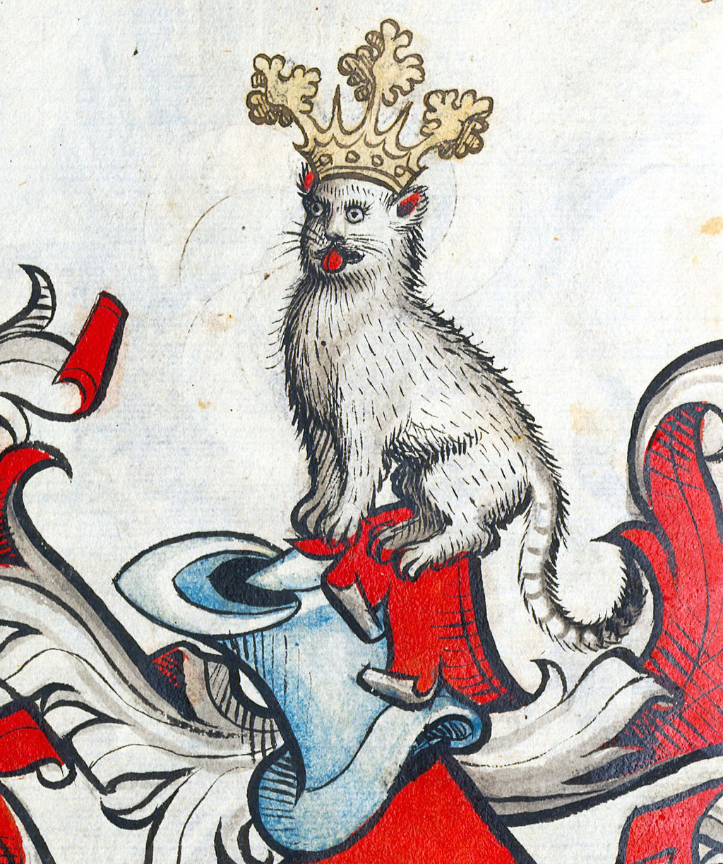 Regal Cat - Medieval Marginalia Stitch Chart