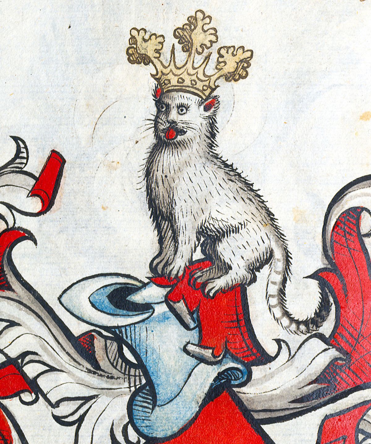Regal Cat - Medieval Marginalia Stitch Chart