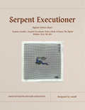 Serpent Executioner - Medieval Marginalia Stitch Chart